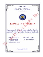 Ứng dụng mô hình tái định giá để phân tích rủi ro lãi suất tại ngân hàng TMCP quân đội 
