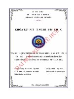 Tìm hiểu quy trình kiểm toán khoản mục phải trả người bán trong chu trình kiểm toán báo cáo tài chính của công ty TNHH kiểm toán AFA 