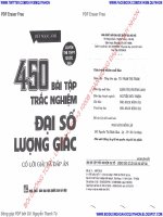 450 câu trắc nghiệm đại số lượng giác (có đáp án).