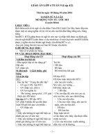 GIÁO ÁN LỚP 4 TUẦN 9 NĂM HỌC 20162017 GV Giang