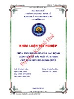 phân tích đánh giá của lao động gián tiếp về đãi ngộ tài chính của nhà máy bia dung quất 