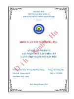 Xây dựng website dạy ngôn ngữ lập trình c dành cho ngƣời mới bắt đầu 