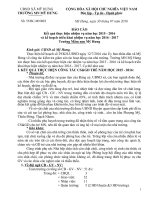 Bao cao ve UBND xa KQ thuc hien nvu nam 20152016 va phuong huong nam 20162017 