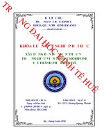 Xây dựng bản đồ nhận thức về thương hiệu viễn thông mobifone tại thành phố đông hà 