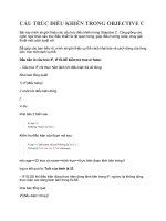 CẤU TRÚC điều KHIỂN TRONG OBJECTIVE c 