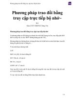 Phương pháp trao đổi bằng truy cập trực tiếp bộ nhớ  