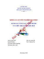 Đánh giá năng lực cạnh tranh của siêu thị coopmart huế 