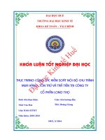 Thực trạng công tác kiểm soát nội bộ chu trình mua hàng, tồn trữ và trả tiền tại công ty cổ phần long thọ 