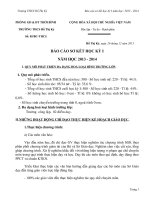 Bao cao so ket hoc ky i nam hoc 20132014 