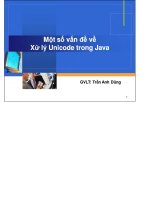 Một Số Vấn Đề Về Xử Lý Unicode Trong Java