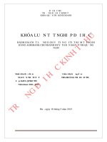 Đánh giá chất lượng dịch vụ tiền gửi tiết kiệm tại ngân hàng agribank   chi nhánh điện bàn quảng nam 