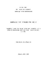 Nghiên cứu hoạt động quản trị nguồn nhân lực tại công ty trách nhiệm hữu hạn thương mại dịch vụ lộc thọ 