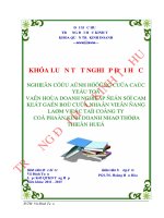 Nghiên cứu ảnh hưởng của các yếu tố văn hóa doanh nghiệp đến sự cam kết gắn bó của nhân viên làm việc tại công ty cổ phần kinh doanh nhà thừa thiên huế 