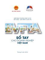 SÁCH SỔ TAY HIỆP ĐỊNH EVFTA_ DÀNH CHO DOANH NGHIỆP