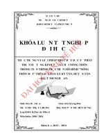 Thực trạng và giải pháp thúc đẩy đầu tư phát triển hạ tầng kinh tế   xã hội nông thôn trong tiến trình thực hiện mô hình nông thôn mới trên địa bàn xã kỳ tân, huyện tân kỳ, tỉnh nghệ an 