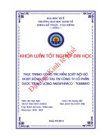 Thực trạng công tác kiểm soát nội bộ hoạt động tiêu thụ tại công ty cổ phần dược trung ương medipharco tenamyd 