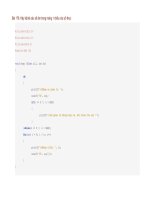 Hãy liệt kê các số âm trong mảng 1 chiều các số thực 