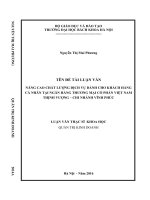 Nâng cao chất lượng dịch vụ dành cho khách hàng cá nhân tại ngân hàng thương mại cổ phần việt nam thịnh vượng   chi nhánh vĩnh phúc 