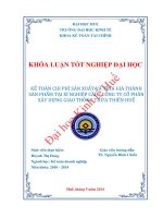 Kế toán chi phí sản xuất và tính giá thành sản phẩm tại xí nghiệp cầu   công ty cổ phần xây dựng giao thông thừa thiên huế 