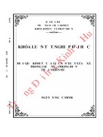 Hiệu quả kinh tế của việc sản xuất lúa ở xã phong chương, huyện phong điền, tỉnh thừa thiên huế 