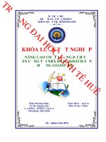 Nâng cao chất lượng dịch vụ ăn uống tại nhà hàng khách sạn hương giang   huế 