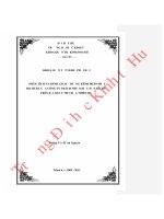 Phân tích và đánh giá hệ thống kênh phân phối bia huda của công ty TNHH bia huế trên địa bàn tỉnh thừa thiên huế 