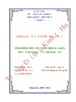 Tình hình tiêu thụ tôm trên địa bàn huyện quỳnh lưu tỉnh nghệ an 