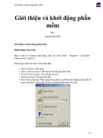 Giới thiệu và khởi động phần mềm 