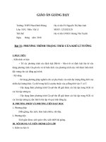 Bai 31 phuong trinh trang thai cua khi li tuong vat li 10 CB