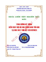 Tăng cường hệ thống kiểm soát nội bộ chu trình hàng tồn kho tại nhà máy tinh bột sắn intimex 