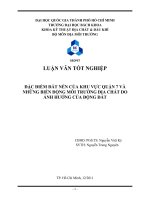 ĐẶC ĐIỂM ĐẤT NỀN CỦA KHU VỰC QUẬN 7 VÀ NHỮNG BIẾN ĐỘNG MÔI TRƯỜNG ĐỊA CHẤT DO ẢNH HƯỞNG CỦA ĐỘNG ĐẤT