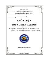 Thực trạng công tác kế toán thuế tại công ty cổ phần kỹ nghệ thực phẩm á châu 