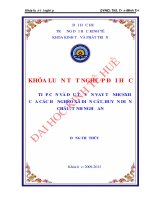 Tiếp cận và đầu tư vốn vay từ NHCSXH của các hộ nghèo xã diễn cát, huyện diễn châu, tỉnh nghệ an 