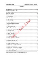 Các nhân tố ảnh hưởng đến quyết định mua dầu nhớt total do doanh nghiệp tư nhân thương mại vân phước phân phối của khách hàng tổ chức ở thị trường thừa thiên huế 