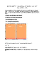 HƯỚNG dẫn PHÂN TRANG TRONG IOS xử DỤNG FILE XIB 