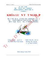 Thực trạng xử lý rác thải sinh hoạt của người dân trên địa bàn xã quảng khê, huyện quảng xương, tỉnh thanh hóa 