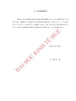 Chuyển dịch cơ cấu kinh tế ngành theo hướng công nghiệp hóa, hiện đại hóa ở thị xã sầm sơn, tỉnh thanh hóa 