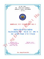 Phân tích tài chính ngân hàng thương mại cổ phần xuất nhập khẩu việt nam 