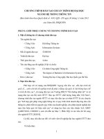 CHƯƠNG TRÌNH ĐÀO TẠO CHUẨN TRÌNH ĐỘ ĐẠI HỌC NGÀNH HỆ THỐNG THÔNG TIN