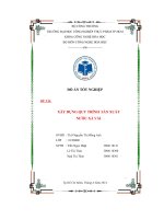 Xây dựng quy trình sản xuất nước xả vải