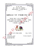 Tác động của việc thu hồi đất nông nghiệp đến sinh kế của người dân xã thuỷ vân, thị xã hươngthuỷ, tỉnh thừa thiên huế 