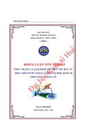 Thực trạng và giải pháp thu hút đầu tư trực tiếp nước ngoài vào khu kinh tế chân mây – lăng cô 