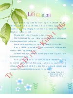 Đánh giá tình hình áp dụng mô hình biogas và phân tích kinh tế một số mô hình biogas chọn lựa tại huyện đô lương  nghệ an 