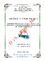 Tình hình cho vay và sử dụng vốn vay của hộ nông dân tại chi nhánh ngân hàng nông nghiệp và phát triển nông thôn trà bá – gia lai 