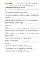 Giải bài tập trang 75 SGK Hóa học lớp 11: Hợp chất của Cacbon