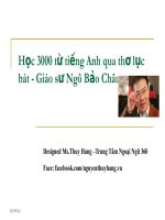 Bài giảng học 3000 từ vựng tiếng anh cực hay