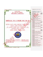 Đánh giá ảnh hưởng của nước thải chế biến TBS ở làng xuân lai, xã lộc an, huyện phú lộc, tỉnh thừa thiên huế 