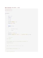 bài tập c   tính tổng của bình phương của các số từ 1   n 