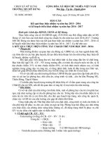 Bao cao HDNDUBND ve KQ thuc hien nvu NH 20152016 va khoach thuc hien NH 20162017 