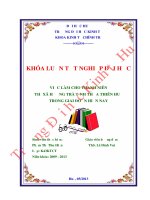 Việc làm cho thanh niên ở thị xã hương trà, tỉnh thừa thiên huế trong giai đoạn hiện nay 